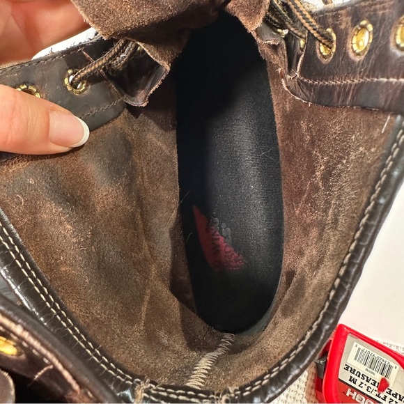 Dr. Martens vintage broken in leather utility boots air cushion mens 10 brown - Picture 15 of 16